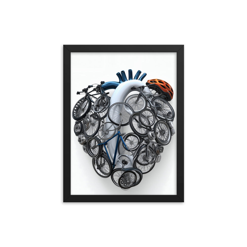 Cycling Passionate Heartfelt Art