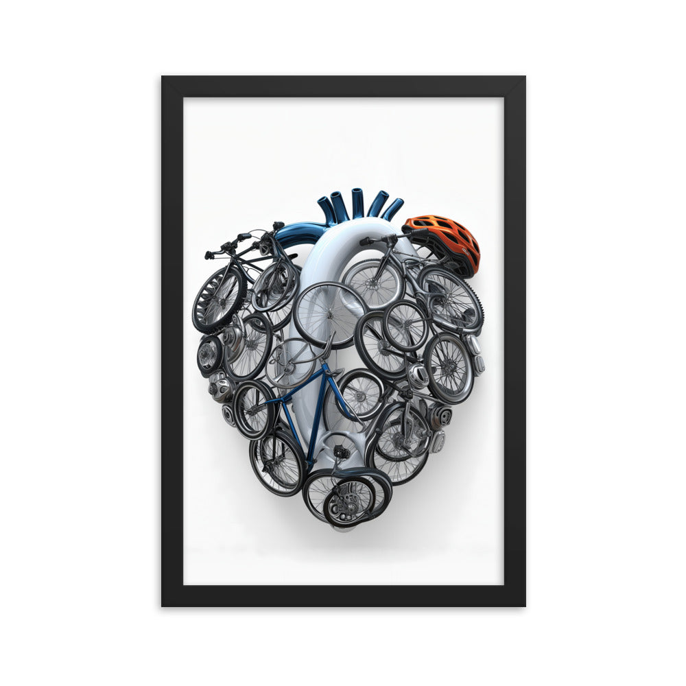 Cycling Passionate Heartfelt Art