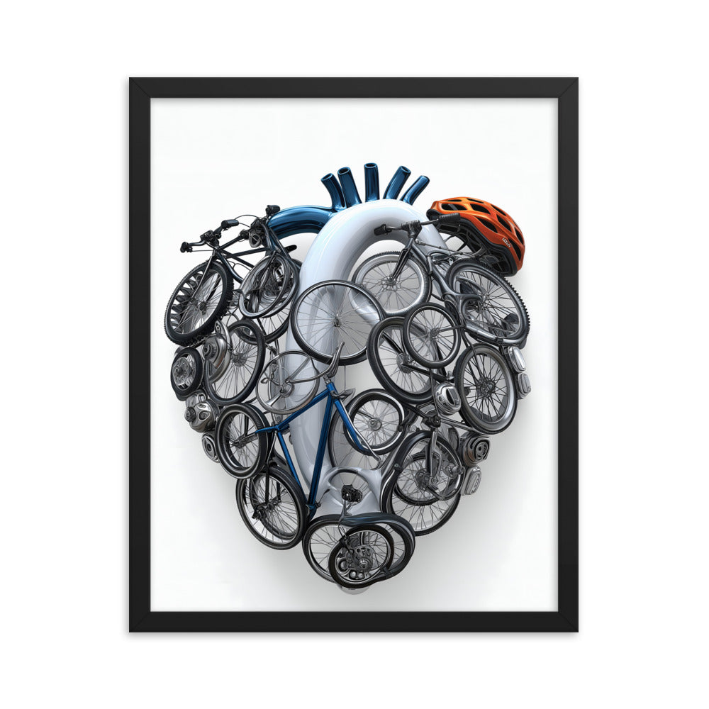 Cycling Passionate Heartfelt Art