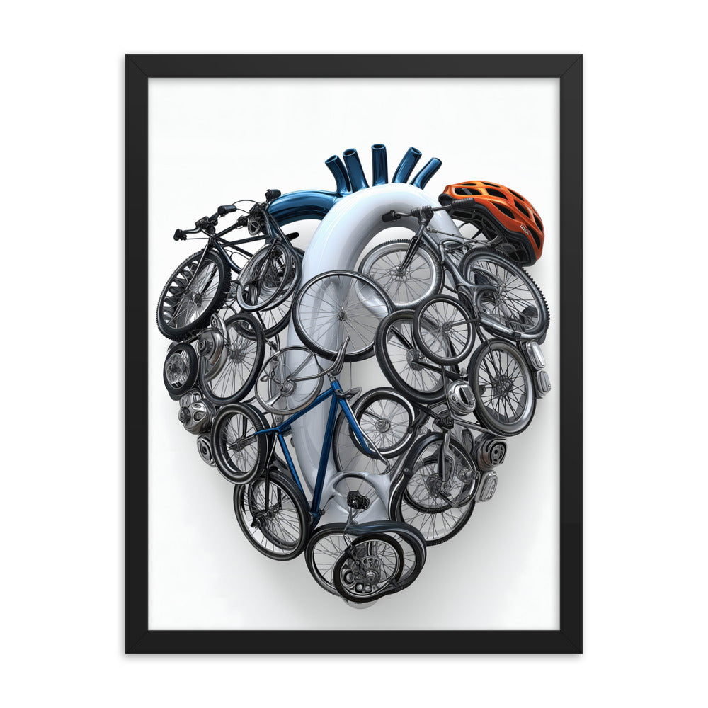 Cycling Passionate Heartfelt Art