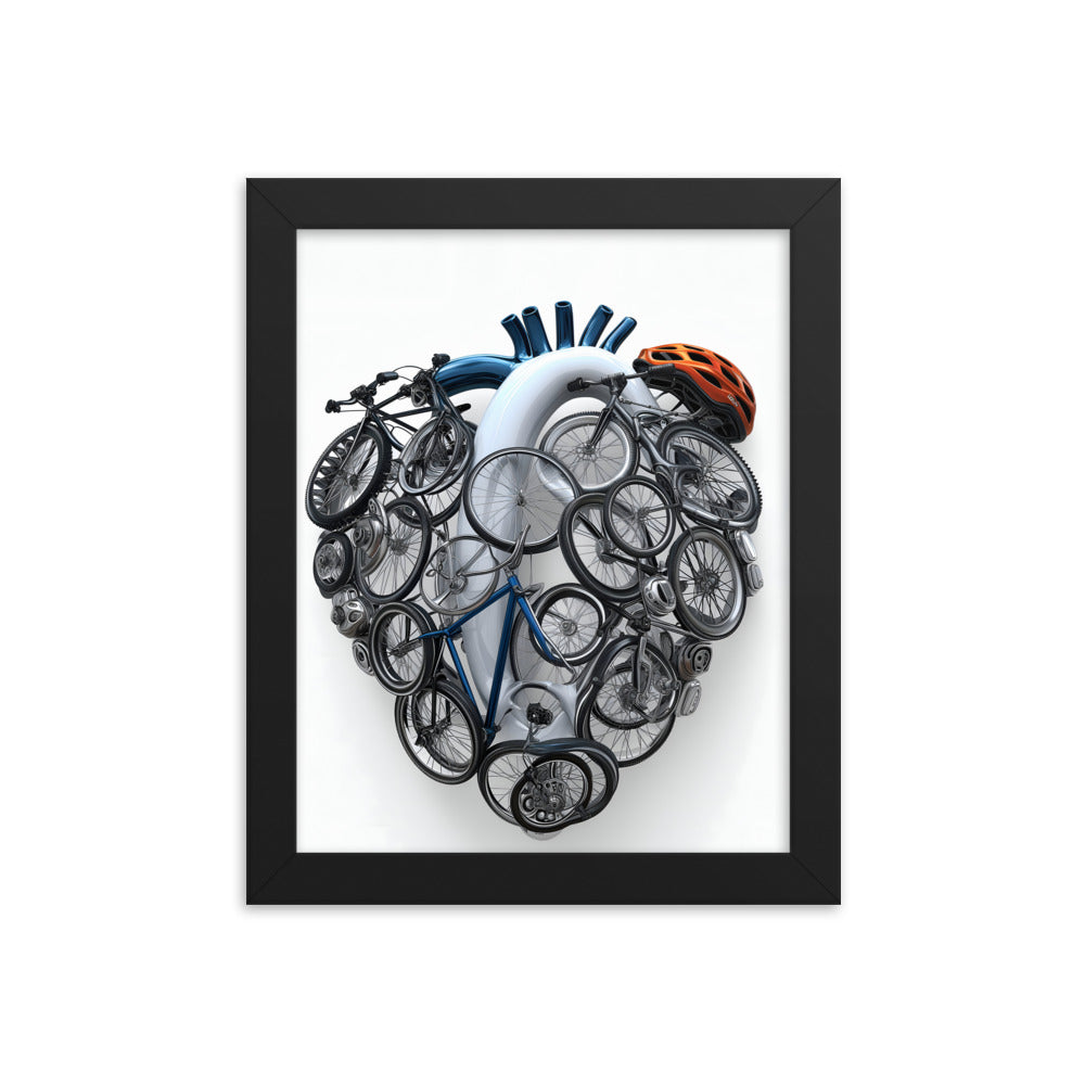 Cycling Passionate Heartfelt Art