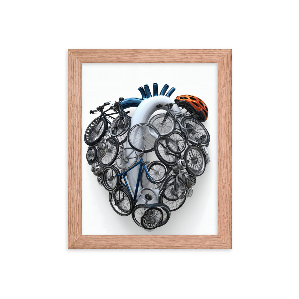 Cycling Passionate Heartfelt Art