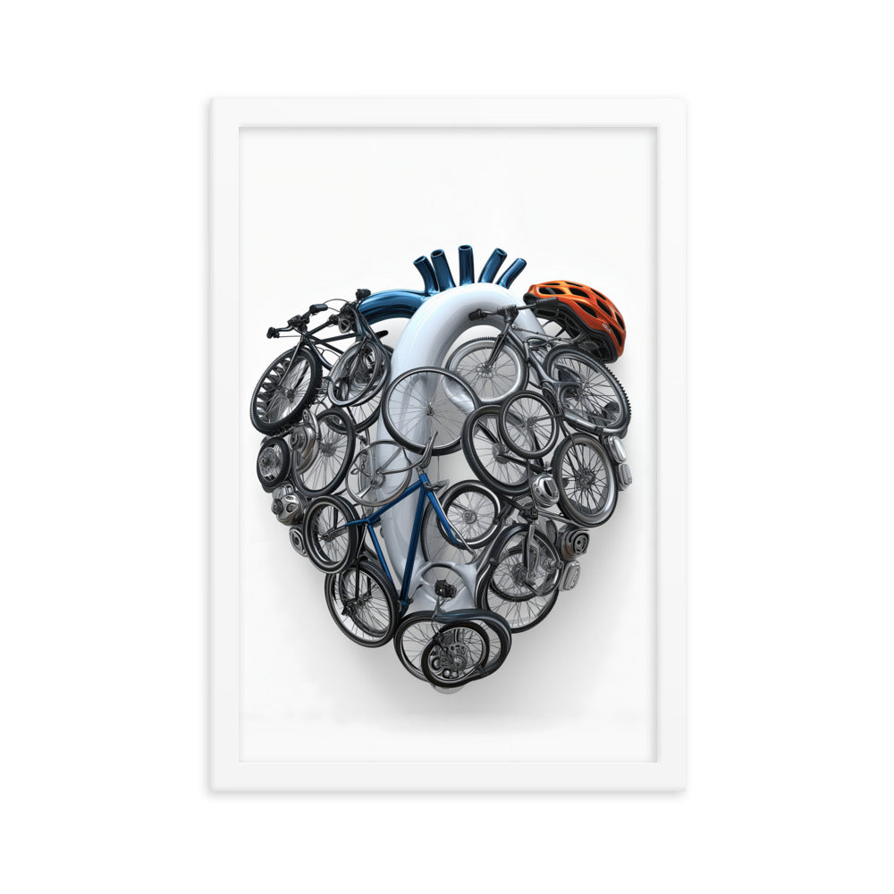 Cycling Passionate Heartfelt Art