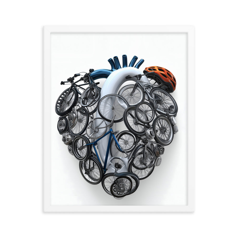 Cycling Passionate Heartfelt Art