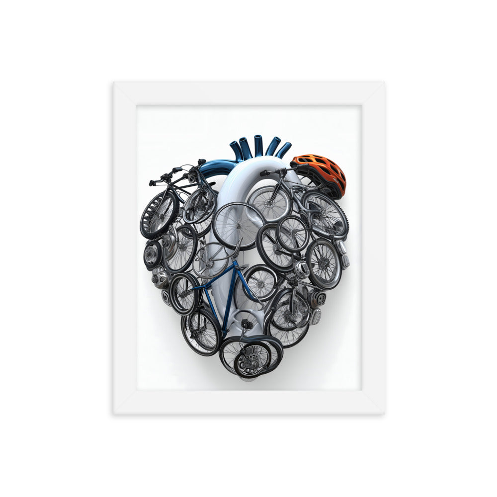 Cycling Passionate Heartfelt Art