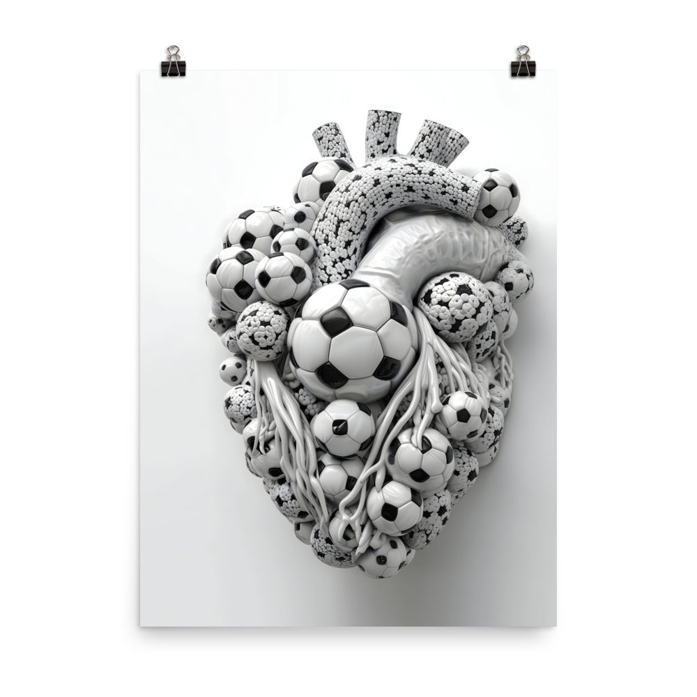 Soccer Passionate Heartfelt Unframed posters