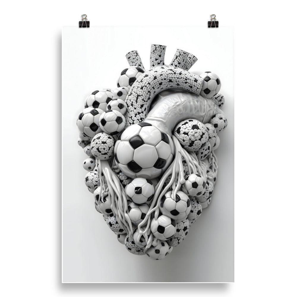 Soccer Passionate Heartfelt Unframed posters