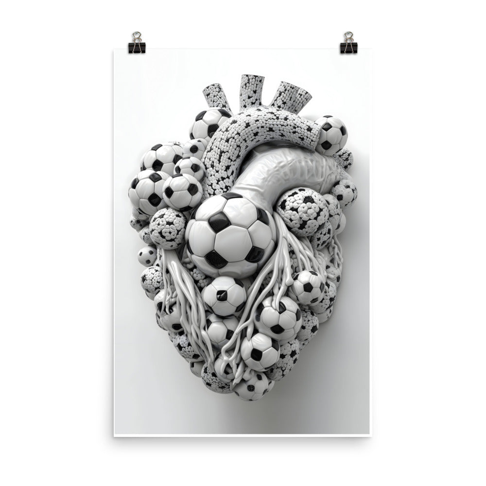 Soccer Passionate Heartfelt Unframed posters